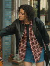 Babes 2024 Ilana Glazer Black Leather Jacket