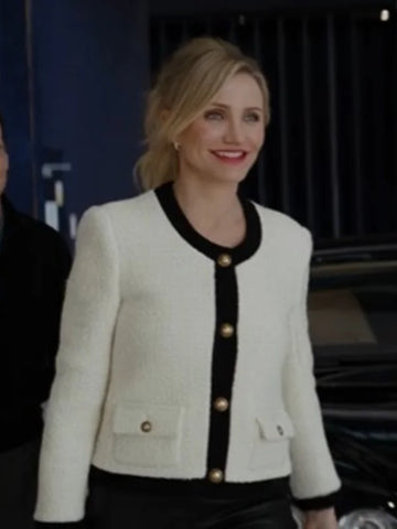Cameron Diaz 2025 Back in Action Tweed Jacket