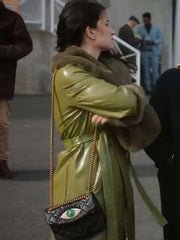 Becka Garvey Bad Sisters S02 Green Leather Coat