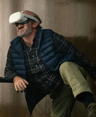 Bad Thoughts S01 Tom Segura Blue Puffer Vest