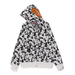 White Bape Camo Fleece Hoodie