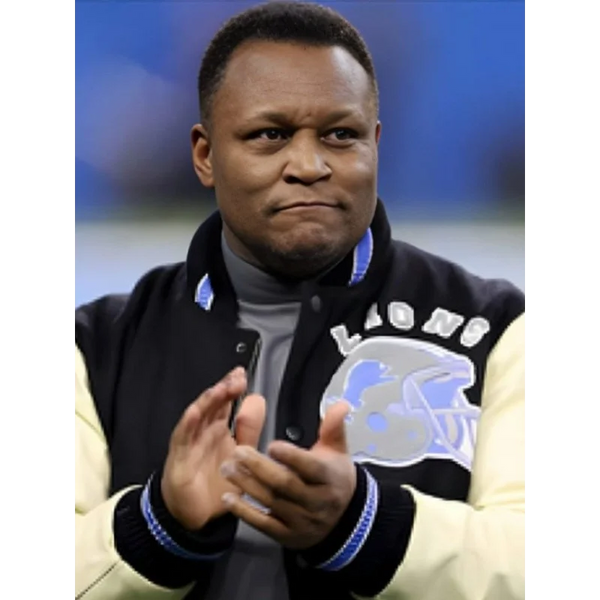 Detroit Lions NFL Beverly Hills Edition Barry Sanders  Varsity Jacket