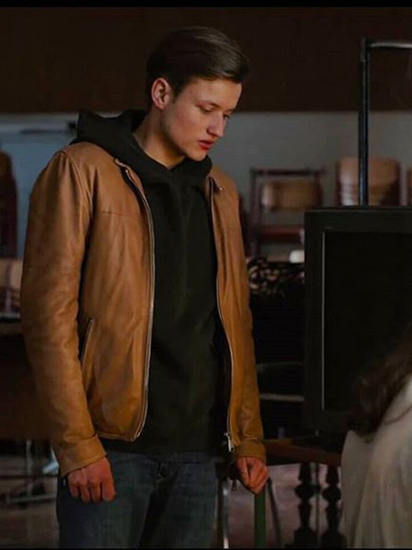 Bartosz Tiedemann Tv Series Dark Paul Lux Brown Leather Jacket