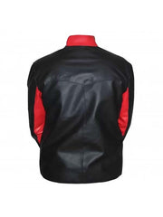 Batman Beyond Bruce Wayne Biker Red Contrast Jacket