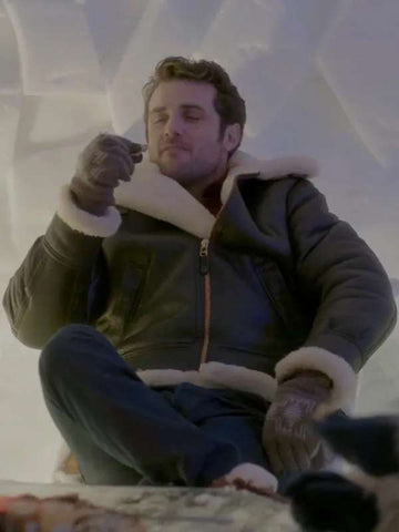 Beau Mirchoff The Finnish Line 2024 Black Leather Jacket