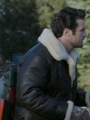 Beau Mirchoff The Finnish Line 2024 Black Leather Jacket