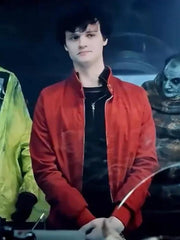 Jeremy Beetlejuice Beetlejuice 2024 Red Jacket