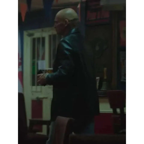 Damian Richardson The Day of the Jackal Black Leather Jacket