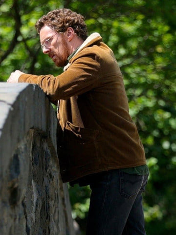 Eric S01 Benedict Cumberbatch Brown Shearling Jacket