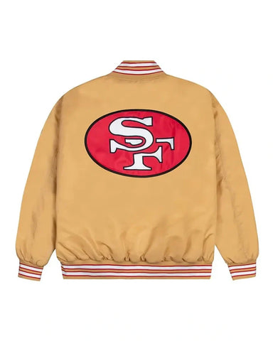 Beulah San Francisco 49ers Gold Varsity Jacket