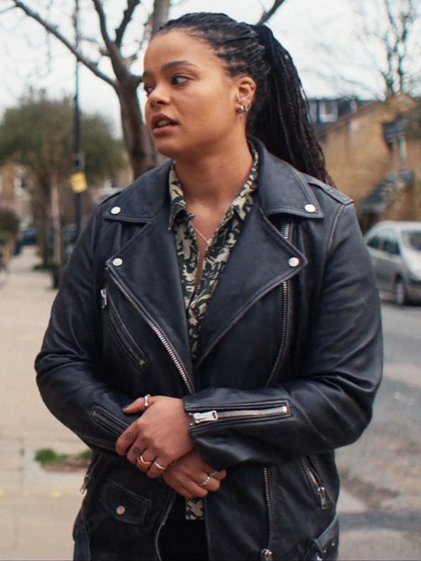 Big Mood S01 Eddie Black Leather Jacket