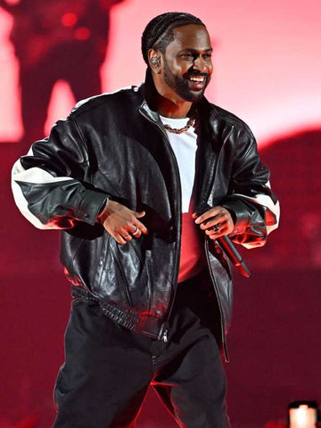 Big Sean 2024 iHeartRadio Music Festival Black Leather Jacket