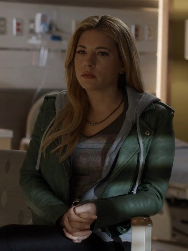 Big Sky S03 Katheryn Winnick Green Leather Jacket