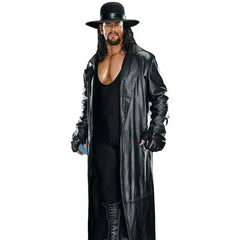 The Undertaker Black Leather Coat