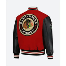 Chicago Blackhawks Coaches Red Varsity Jacket