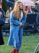 Blake Lively Blue Shearling Coat It End With Us