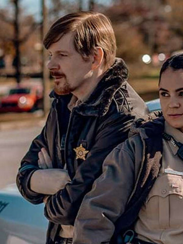 Deputy Thompson Blue Ridge Black Bomber Jacket