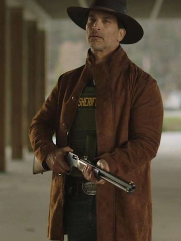 Johnathon Schaech Blue Ridge Brown Leather Jacket