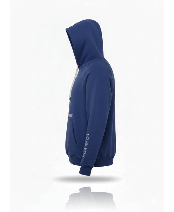 Blue Words of Affirmation Oversized Hoodie