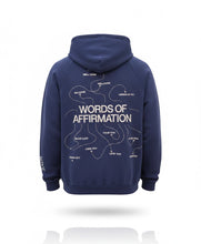 Blue Words of Affirmation Oversized Hoodie