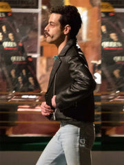 Bohemian Rhapsody Rami Malek Black Leather Jacket