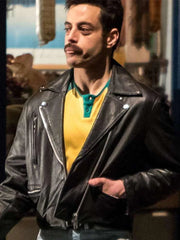 Bohemian Rhapsody Rami Malek Black Leather Jacket