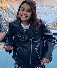 Borderlands 2024 Ariana Greenblatt Black Leather Jacket