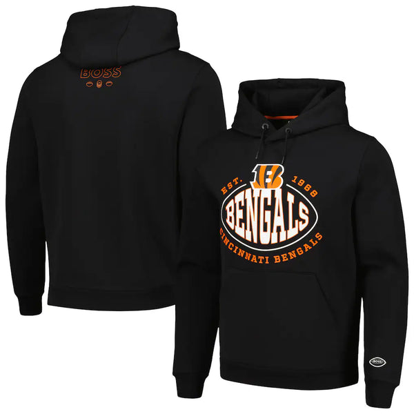 Cincinnati Bengals Black Touchback Pullover Hoodie