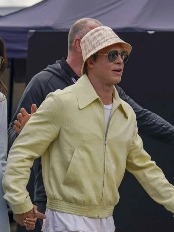 Brad Pitt F1 2025 Yellow Jacket