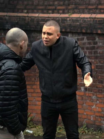 Aaron Heffernan Brassic S05 Black Bomber Jacket