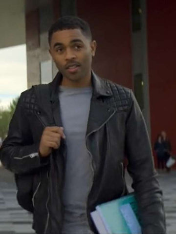 Jake Brassic S05 Black Leather Jacket