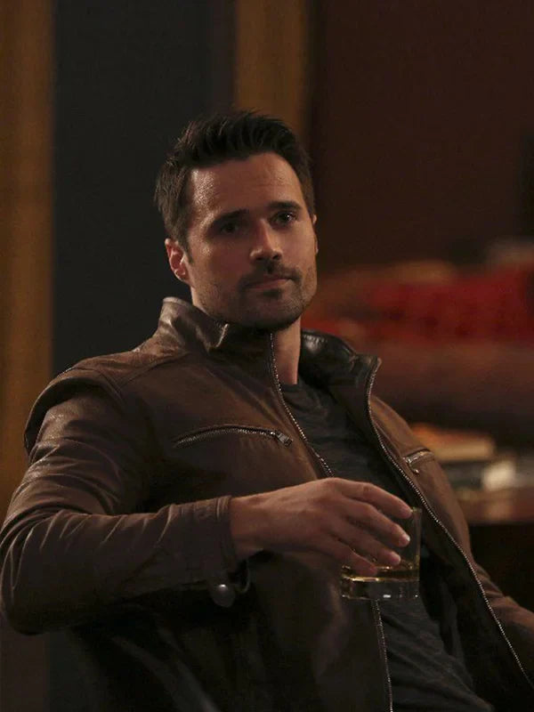 Agents Of Shield Brett Dalton Brown Leather Jacket