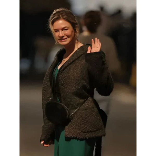Bridget Jones Mad About The Boy 2025 Renée Zellweger Gray Coat