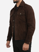 Alexander Dark Brown Suede Leather Jacket