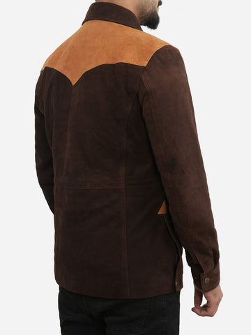 Jonathan Brown Suede Cowboy Leather Jacket