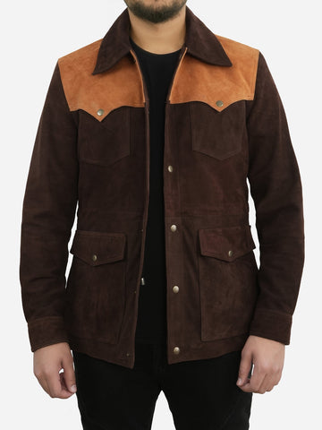 Jonathan Brown Suede Cowboy Leather Jacket