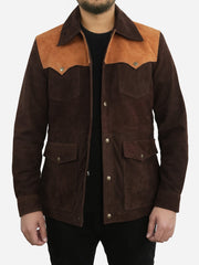 Jonathan Brown Suede Cowboy Leather Jacket
