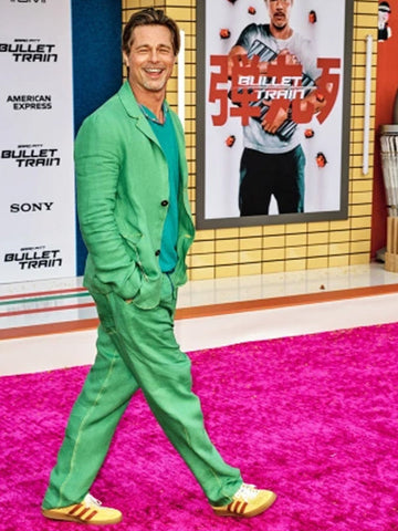 Brad Pitt Bullet Train Green Suit
