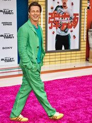 Brad Pitt Bullet Train Green Suit