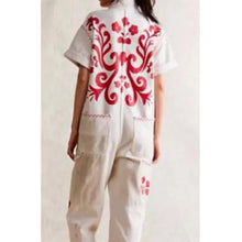 Sweet Magnolias S04 Caroline Lagerfelt Red Floral Jumpsuit