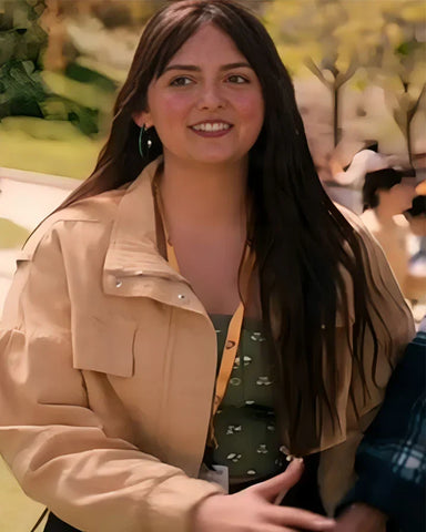 Jordan Wilson The Sex Lives of College Girls Tan Jacket