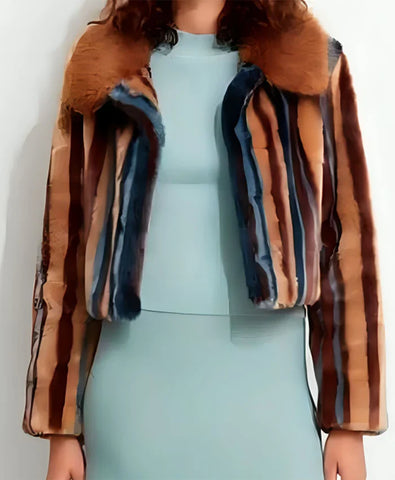 Kaitlin Olson High Potential Striped Jacket