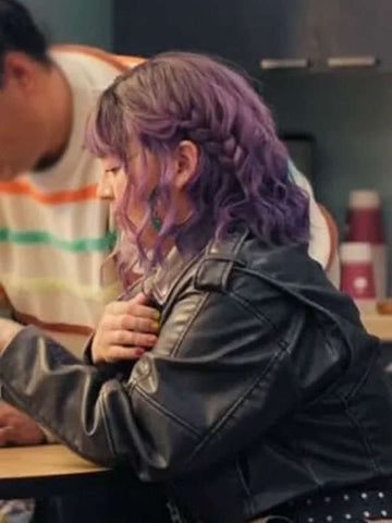 Millie North of North 2025 Black Leather Jacket