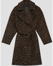 Stana Katic Murder in a Small Town Brown Print Coat