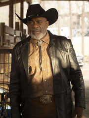 Gregory Alan Williams Will Trent S03 Black Leather Blazer