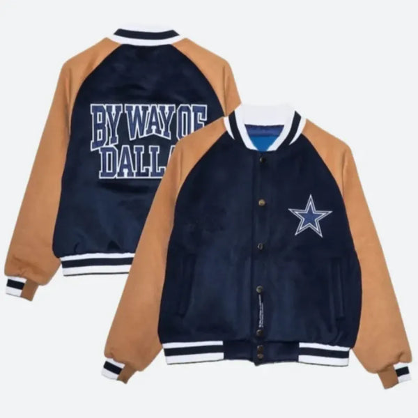 By Way of Dallas Cowboys Wool Varsity Jacket