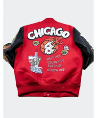 CHI Windy City Red letterman Jacket