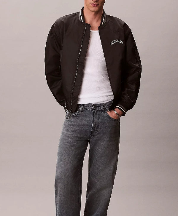 Calvin Klein Varsity Logo Bomber Jacket