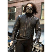 Captain America Sebastian Stan Bucky Barnes Leather Jacket