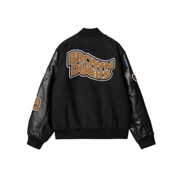 Carhartt Brown Ducks Black Bomber Jacket